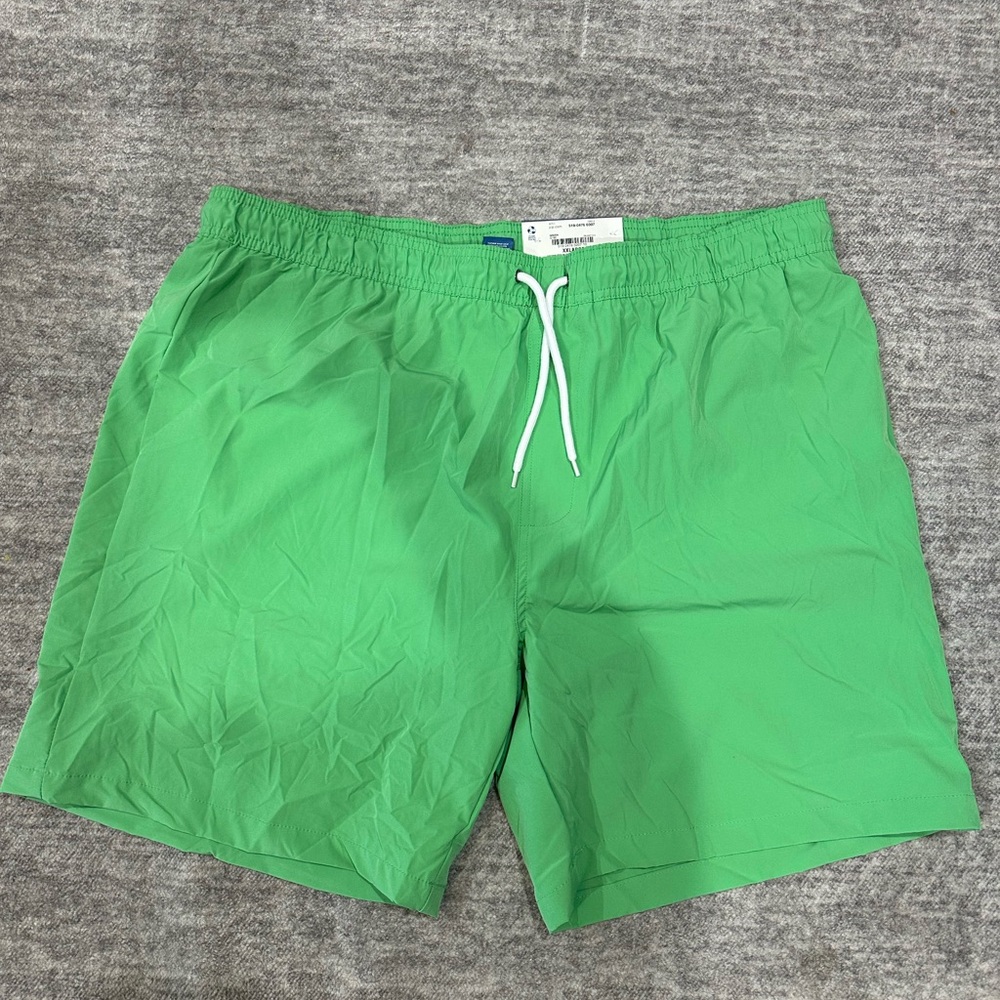 Arizona Jean Company Green Swim Trunks Quick-Dry Elastic Waist